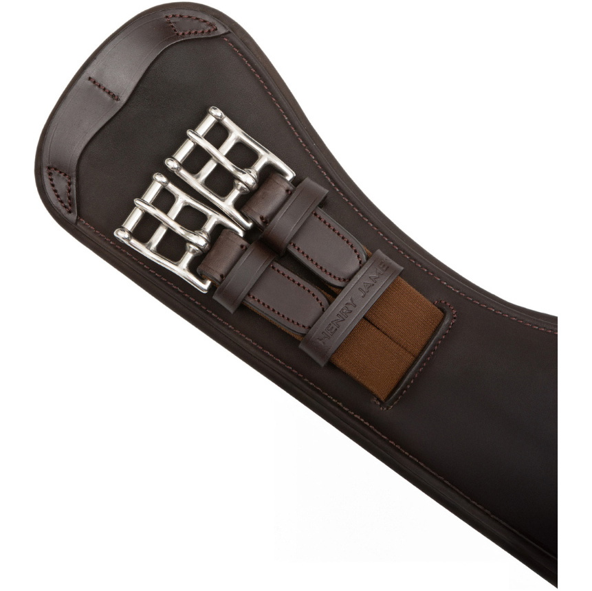 2024 Henry James Saddlery Freedom Anatomic Short Girth GRTH-02 - Havana Brown